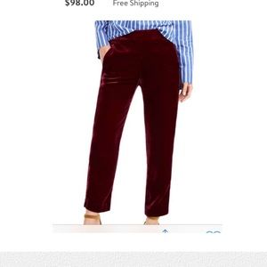 Never worn J.crew velvet pants